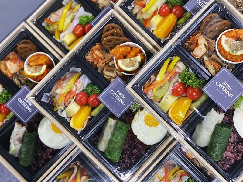 저스틴매거진 도시락의 품격, 저스틴 케이터링(catering)의 단체 정기 주문 도시락