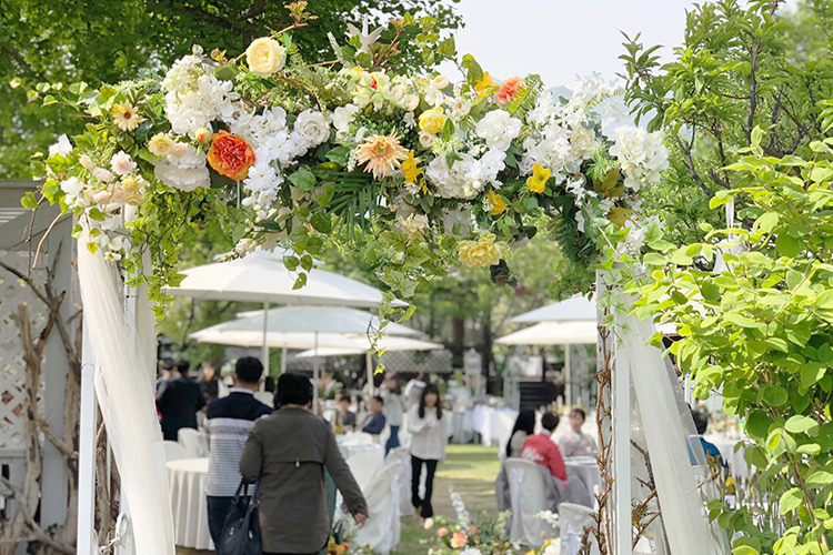 웨딩 아치 셋팅