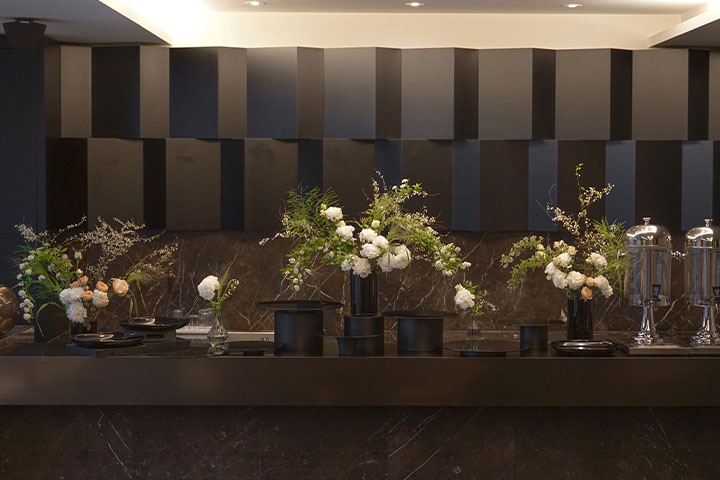 케이터링존 플라워 연출