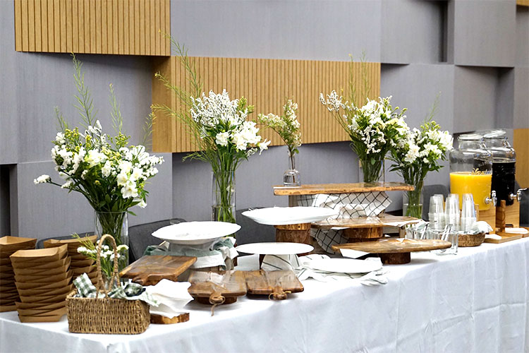 케이터링존 플라워 연출